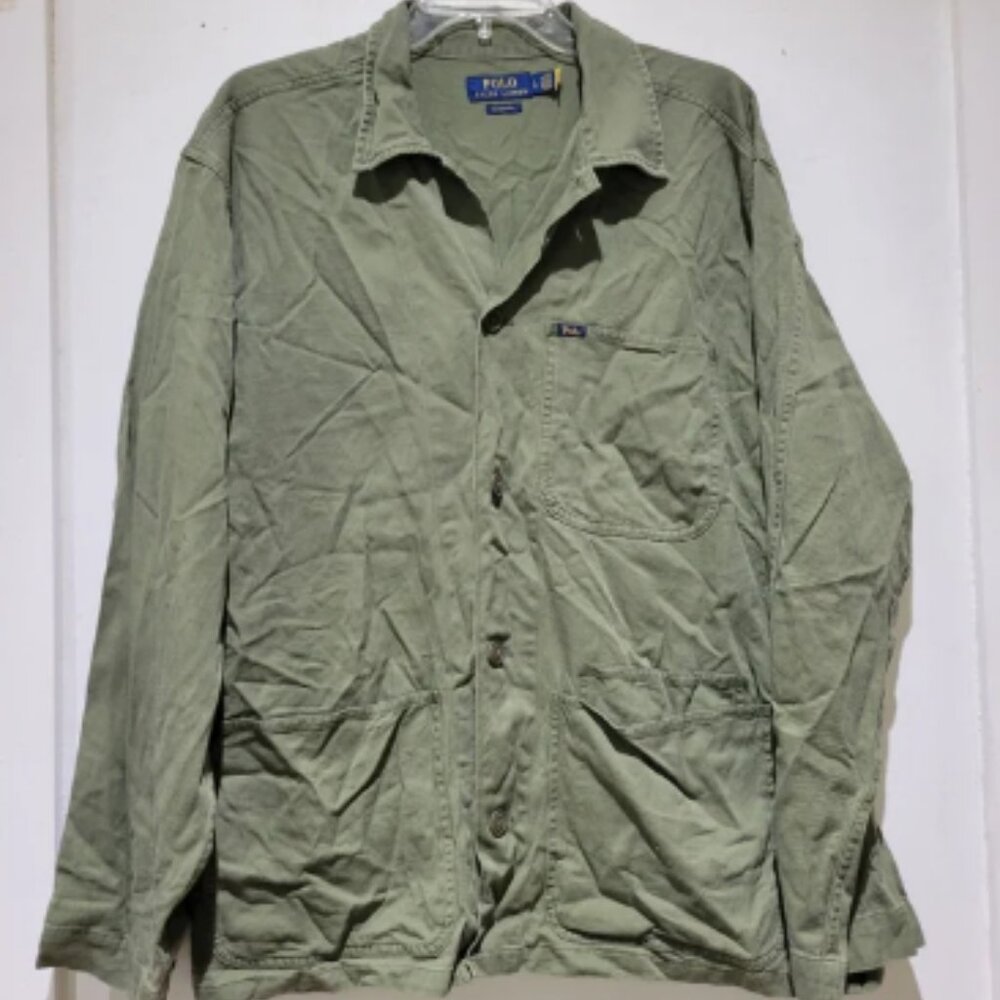Polo by Ralph Lauren Men's Olive Shirt Jacket